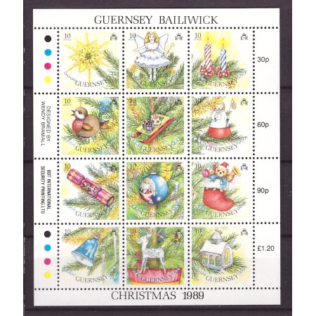 Guernsey 1989 - Craciun, bloc neuzat Guernsey 1989 - Craciun, bloc neuzat