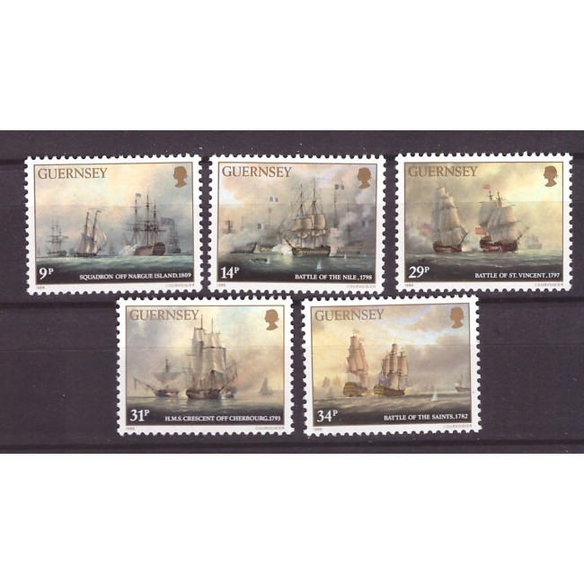Guernsey 1986 - Vapoare, serie neuzata Guernsey 1986 - Vapoare, serie neuzata