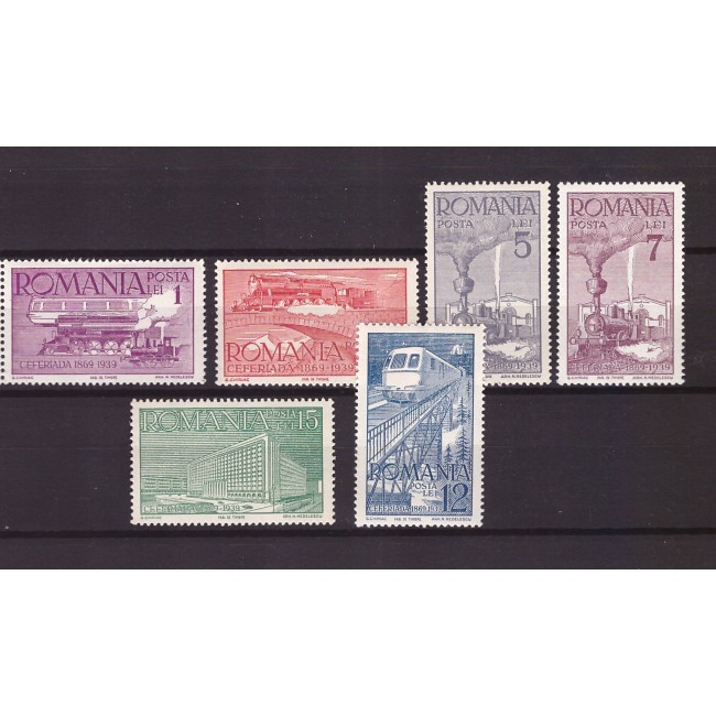 1939 - Ceferiada, serie nestampilata cu sarniere 1939 - Ceferiada, serie nestampilata cu sarniere