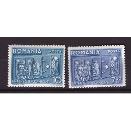 1938 - Înțelegerea Balcanica, serie neștampilata cu șarniere 1938 - Înțelegerea Balcanica, serie neștampilata cu șarniere