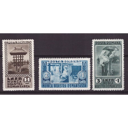 1934 - LNFR Munca Noastră Românească, serie neștampilata cu sarniere