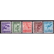 1937 - Balcaniada de Atletism, serie nestampilata cu sarniere