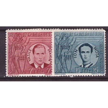 1940 - Mota si Marin, serie nestampilata cu sarniere