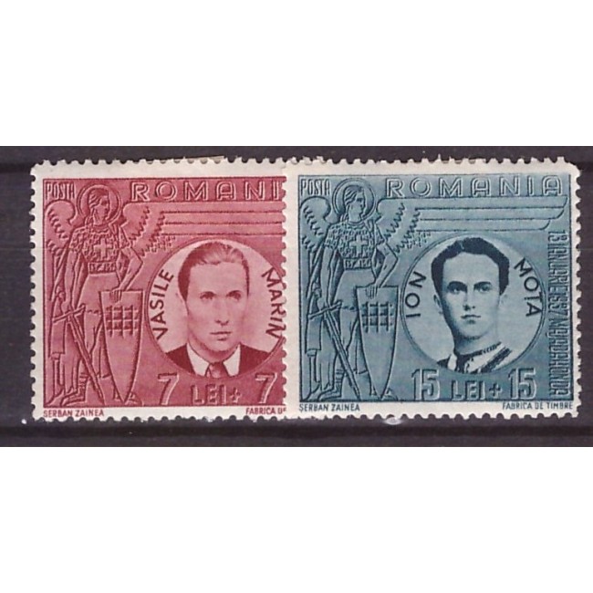 1940 - Mota si Marin, serie nestampilata cu sarniere