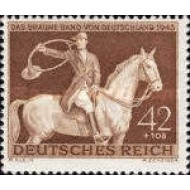 Deutsches Reich 1943 - Braune Band, cai, calarie, neuzata