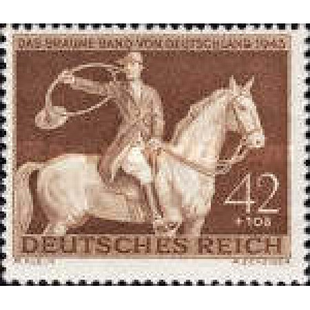Deutsches Reich 1943 - Braune Band, cai, calarie, neuzata Deutsches Reich 1943 - Braune Band, cai, calarie, neuzata