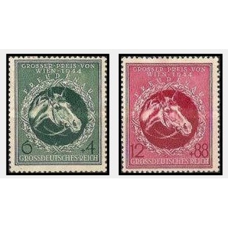 Deutsches Reich 1944 - Cai, calarie, Vienna Derby, serie neuzata Deutsches Reich 1944 - Cai, calarie, Vienna Derby, serie neuzata