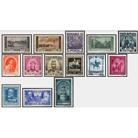 1939 - Centenarul nașterii regelui Carol I, serie neuzata