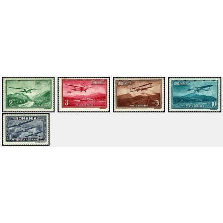 1931 - Posta Aeriana, vederi, serie neștampilata cu șarniere 1931 - Posta Aeriana, vederi, serie neștampilata cu șarniere