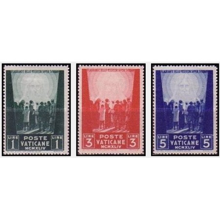 Vatican 1945 - Aid to Wictims of War serie neuzata Vatican 1945 - Aid to Wictims of War serie neuzata