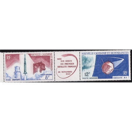 New Caledonia 1966 Airmail - Launching of 1st French Satellite New Caledonia 1966 Airmail - Launching of 1st French Satellite