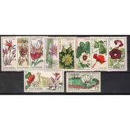 1965 - Flori, gradina botanica, serie neuzata