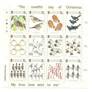 Guernsey 1984 - Craciun, bloc neuzat