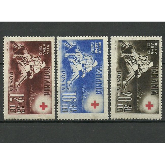 1943 - Crucea Rosie, serie neuzata