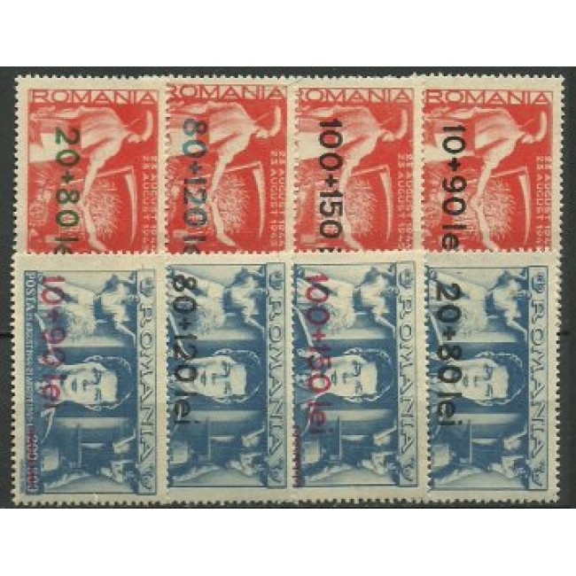 1946 - Frontul plugarilor, supratipar, serie neuzata