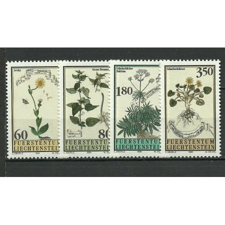 Liechtenstein 1995 - Flori, plante medicinale, serie neuzata Liechtenstein 1995 - Flori, plante medicinale, serie neuzata