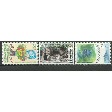 Liechtenstein 1995 - aniversari, evenimente, serie neuzata Liechtenstein 1995 - aniversari, evenimente, serie neuzata