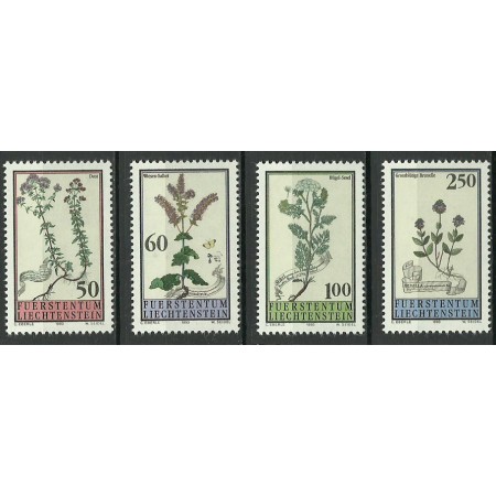 Liechtenstein 1993 - Flori, plante medicinale, serie neuzata Liechtenstein 1993 - Flori, plante medicinale, serie neuzata