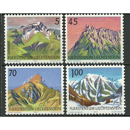 Liechtenstein 1990 - munti, serie neuzata Liechtenstein 1990 - munti, serie neuzata