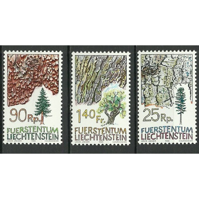 Liechtenstein 1986 - Copaci, pomi, flora, serie neuzata Liechtenstein 1986 - Copaci, pomi, flora, serie neuzata