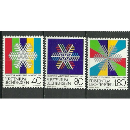 Liechtenstein 1983 - Jocurile Olimpice Sarajevo, serie neuzata Liechtenstein 1983 - Jocurile Olimpice Sarajevo, serie neuzata