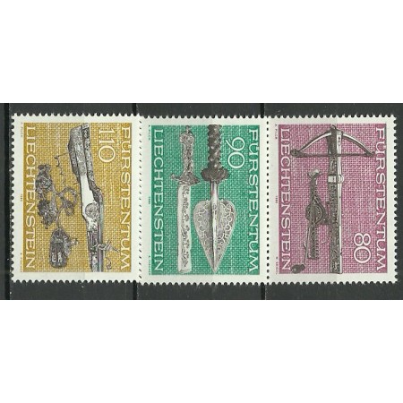 Liechtenstein 1980 - arme medievale, serie neuzata Liechtenstein 1980 - arme medievale, serie neuzata