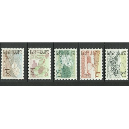 Liechtenstein 1972 - Peisaje, uzuale, serie neuzata Liechtenstein 1972 - Peisaje, uzuale, serie neuzata