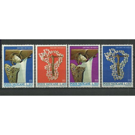 Vatican 1971 - Lupta contra rasismului, serie neuzata Vatican 1971 - Lupta contra rasismului, serie neuzata