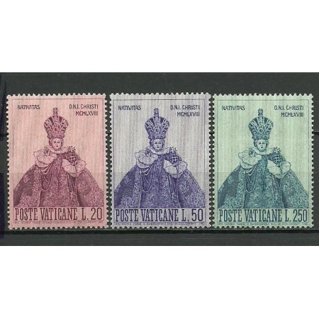 Vatican 1968 - Craciun, serie neuzata Vatican 1968 - Craciun, serie neuzata