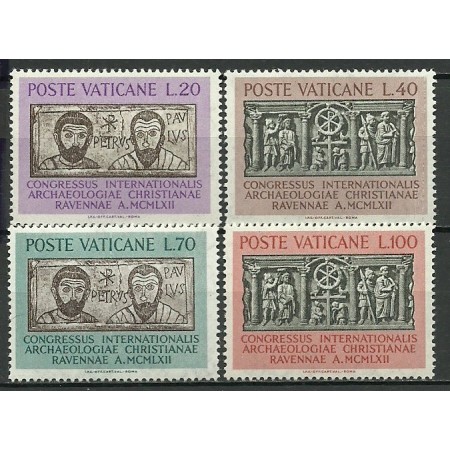 Vatican 1962 - Congres de arheologie, serie neuzata Vatican 1962 - Congres de arheologie, serie neuzata