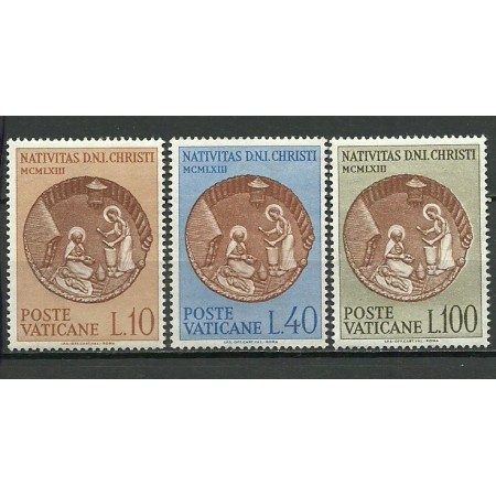 Vatican 1963 - Craciun, serie neuzata Vatican 1963 - Craciun, serie neuzata