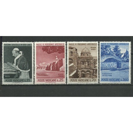 Vatican 1964 - pelerinajul papei Paul VI, serie neuzata Vatican 1964 - pelerinajul papei Paul VI, serie neuzata