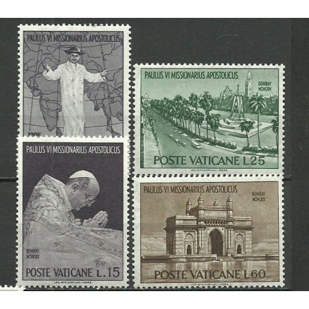 Vatican 1964 - papa Paul VI in India, serie neuzata Vatican 1964 - papa Paul VI in India, serie neuzata