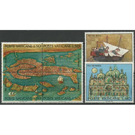 Vatican 1972 - UNESCO, pentru Venetia, serie neuzata Vatican 1972 - UNESCO, pentru Venetia, serie neuzata