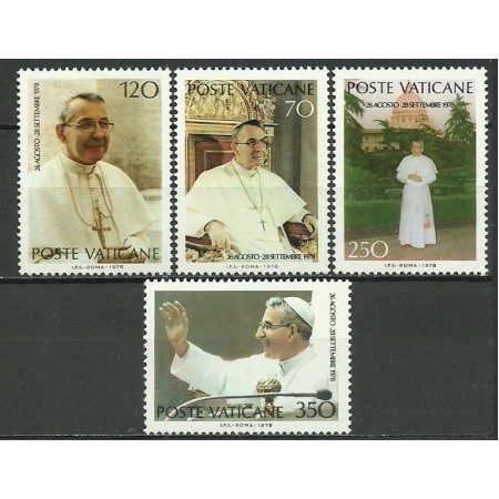 Vatican 1978 - papa Ioan Paul I, serie neuzata Vatican 1978 - papa Ioan Paul I, serie neuzata