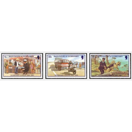 Guernsey 1980 - Politia, aniversare, serie neuzata Guernsey 1980 - Politia, aniversare, serie neuzata