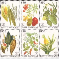 Vatican 1992 - Flori, plante, serie neuzata