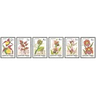 Ungaria 1987 - Flori, orhidee, serie neuzata