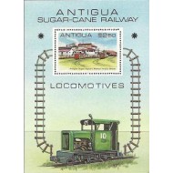 Antigua 1981 - locomotive, cai ferate, colita neuzata