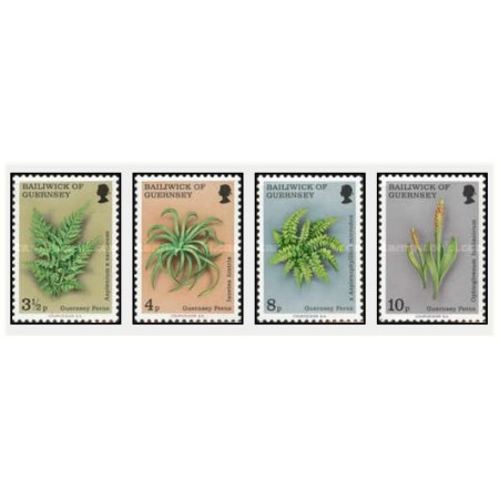 Guernsey 1975 - Plante, ferigi, serie neuzata Guernsey 1975 - Plante, ferigi, serie neuzata