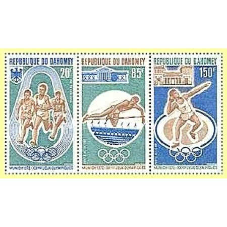 Benin (Dahomey) 1972 - Jocurile Olimpice Munchen, sport, serie neuzata Benin (Dahomey) 1972 - Jocurile Olimpice Munchen, sport, serie neuzata