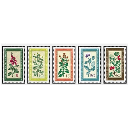 DDR 1960 - plante medicinale, serie neuzata DDR 1960 - plante medicinale, serie neuzata