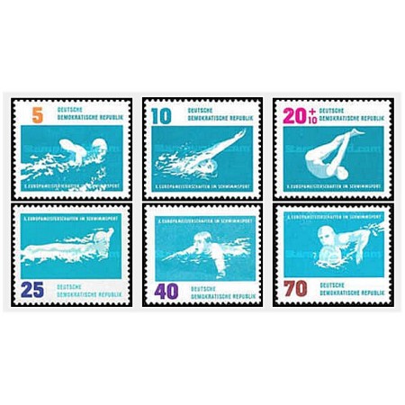 DDR 1962 - Inot, sport, serie neuzata DDR 1962 - Inot, sport, serie neuzata