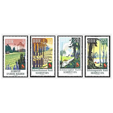 DDR 1969 - protectia padurilor, serie neuzata DDR 1969 - protectia padurilor, serie neuzata