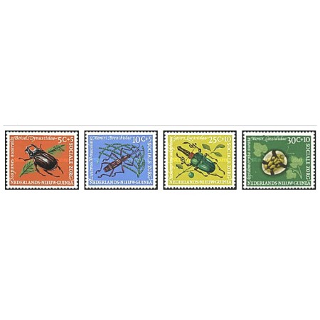 Ned. New Guinea 1961 - Insecte, serie neuzata Ned. New Guinea 1961 - Insecte, serie neuzata