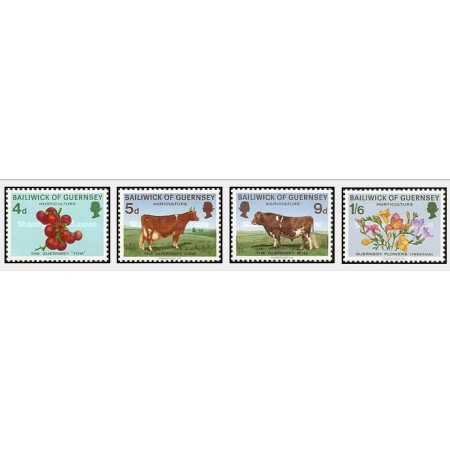 Guernsey 1970 - agricultura, serie neuzata Guernsey 1970 - agricultura, serie neuzata