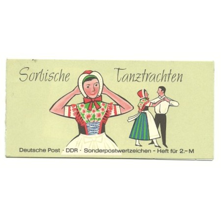 DDR 1971 - Costume populare II, carnet filatelic neuzat DDR 1971 - Costume populare II, carnet filatelic neuzat