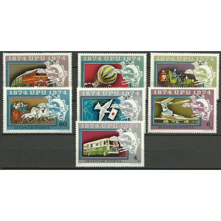 Ungaria 1974 - UPU, transport, serie neuzata Ungaria 1974 - UPU, transport, serie neuzata