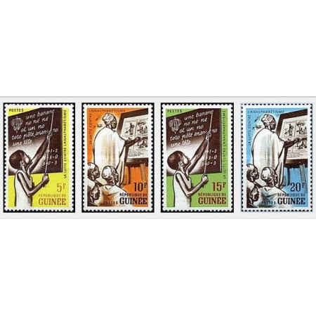 Guinea 1962 -  Alfabetizarea, serie neuzata Guinea 1962 -  Alfabetizarea, serie neuzata