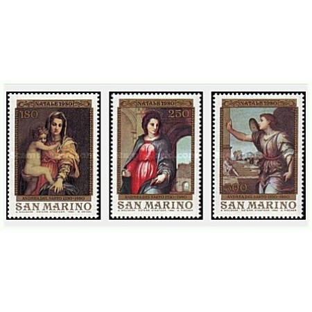 San Marino 1980 - Craciun, serie neuzata San Marino 1980 - Craciun, serie neuzata
